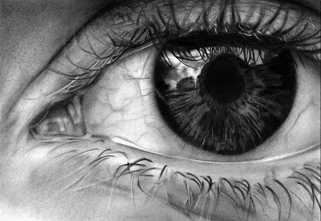 20 asombrosos dibujos realistas de ojos hechos a lápiz - Arte Feed