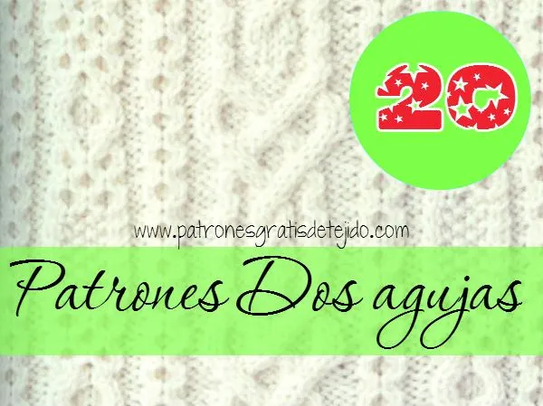 20 patrones gratis de tejido en Dos Agujas | Crochet y Dos agujas