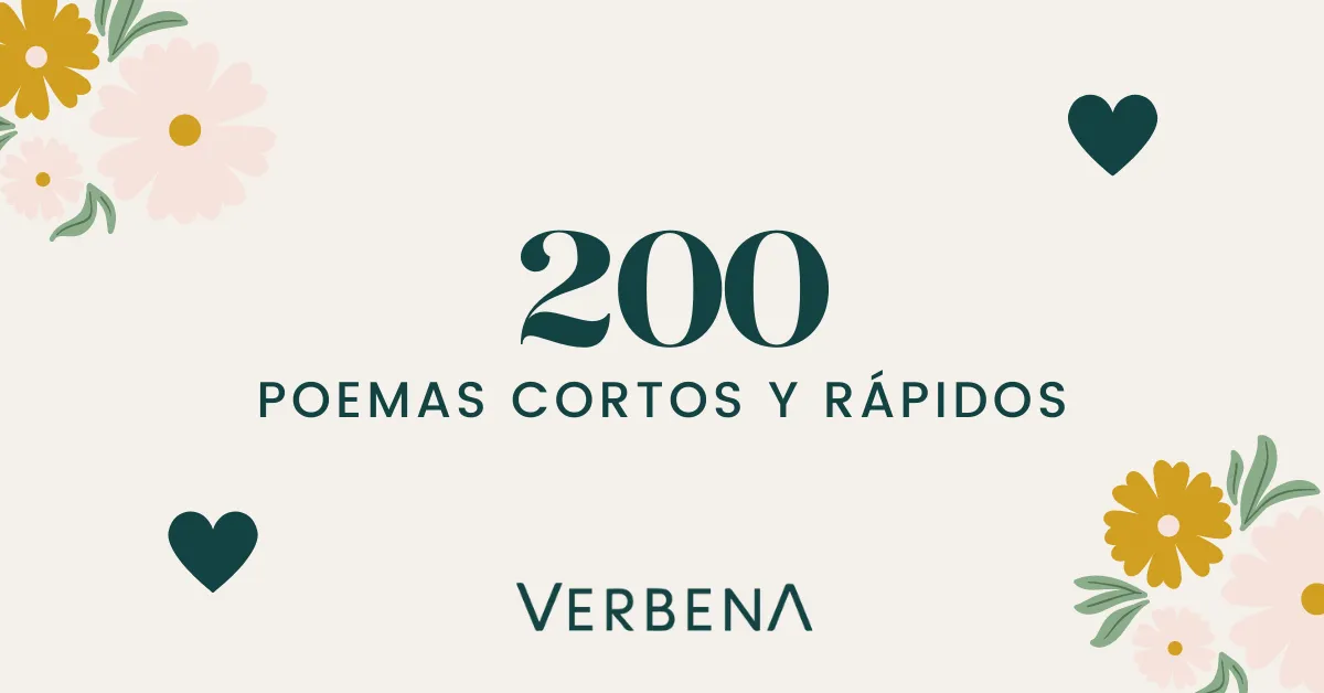 200 Poemas cortos y rápidos – Verbena Flores | Flores a Domicilio en Todo  México