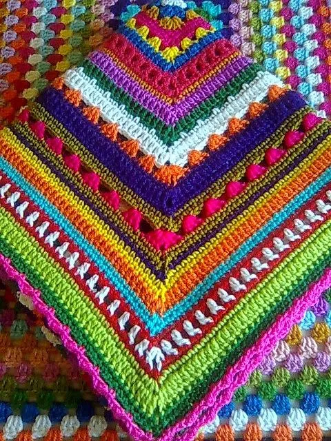 2001.- Decoración: Mantas, Afghan, Blanket de crochet | Labores en Red