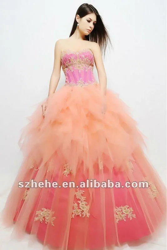 2012 belleza estilo occidental del vestido de bola de princesa ...