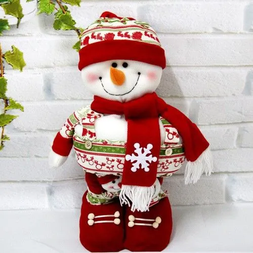 2015 32 " la navidad escalable Santa claus / muñeco de nieve ...