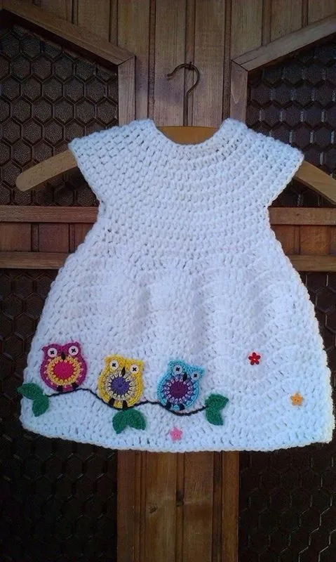 2015 bebé vestido hechos a mano vestido de crochet vestido recién ...