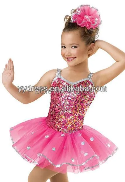 2015 confeti lentejuela bailarina niñas Ballet vestido de traje de ...
