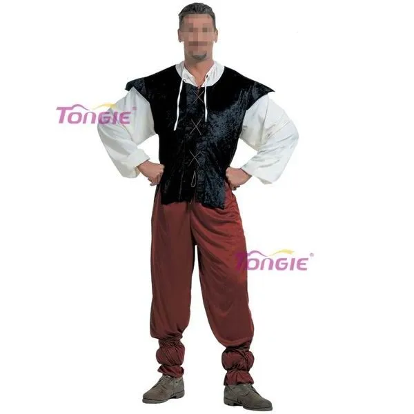 2015 nuevo estilo español de hombre trajes de cosplay, Pirate ...