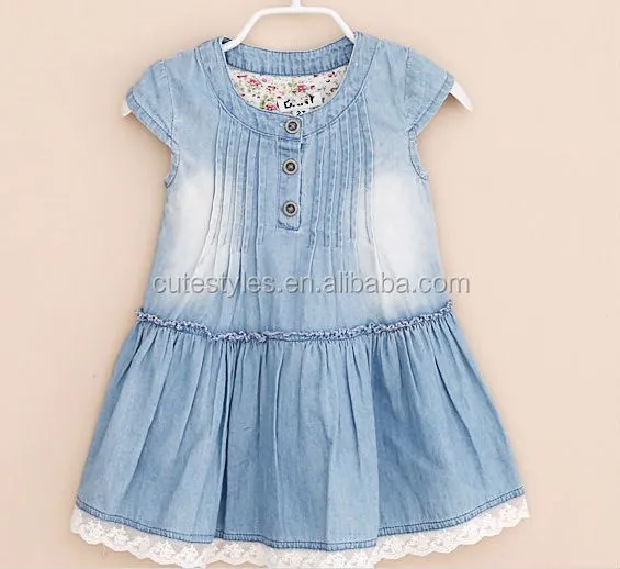 2015 Wholesale Girl Dress Jeans Baby Dresses Atacado Roupas Infant ...