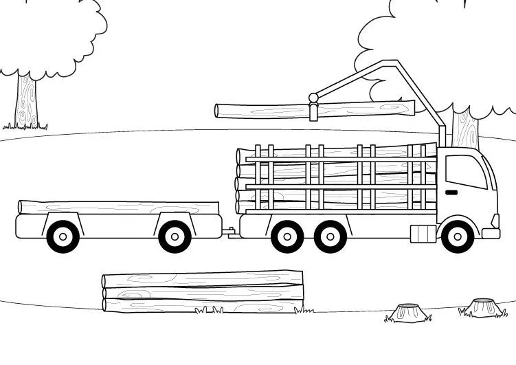 20329-4-camion-maderero-dibujo ...