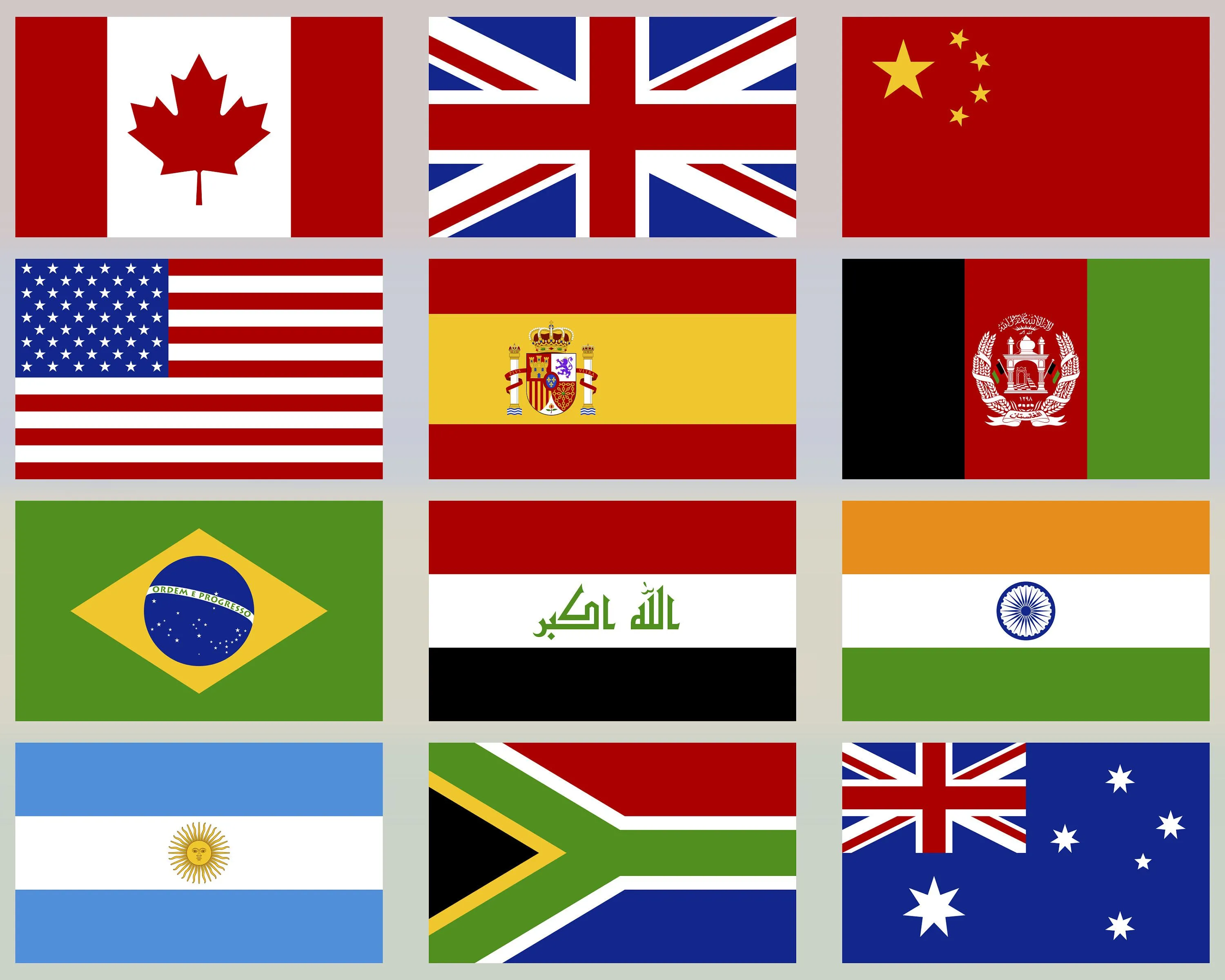 234 banderas nacionales colección completa mapa de bits e - Etsy México