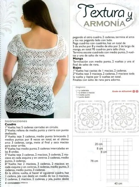 25 Blusas en Crochet con Patrones - Manualidades Y DIYManualidades ...