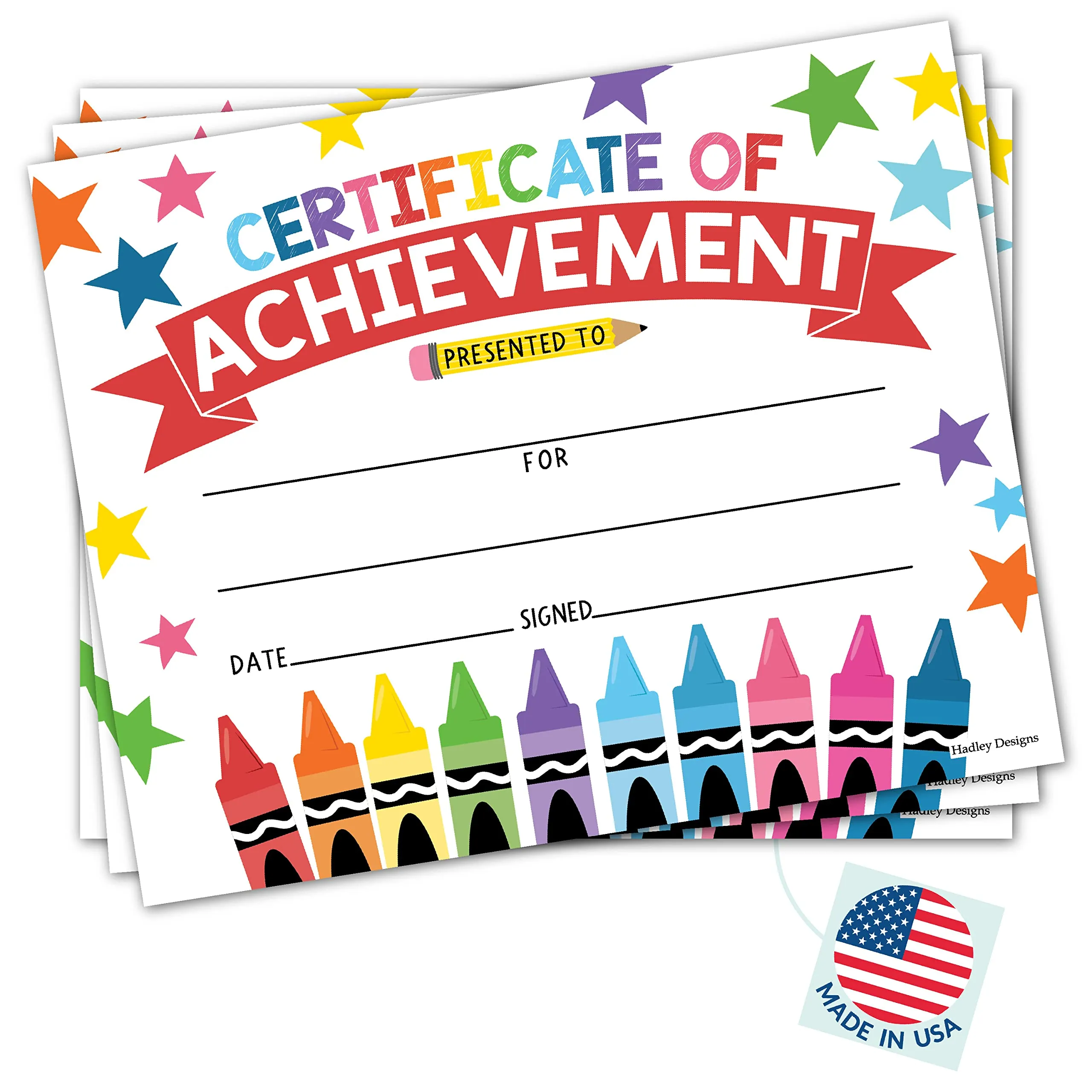25 coloridos certificados de diploma preescolar para niños, papel de  certificado de diploma de jardín de infantes para impresión, certificados  de graduación de logro para estudiantes : Amazon.com.mx: Oficina y papelería