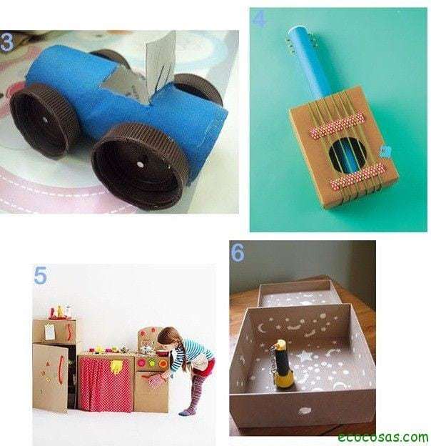 25 formas de reciclar cajas de cartón para que tus hijos se ...