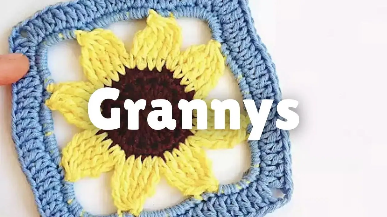 25 Grannys a crochet para tejer blusas, tops, vestidos, chaquetas, bolsos y  más... 
