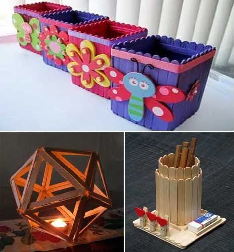 25 Ideas “DIY and Craft” para crear y decorar con palitos de ...