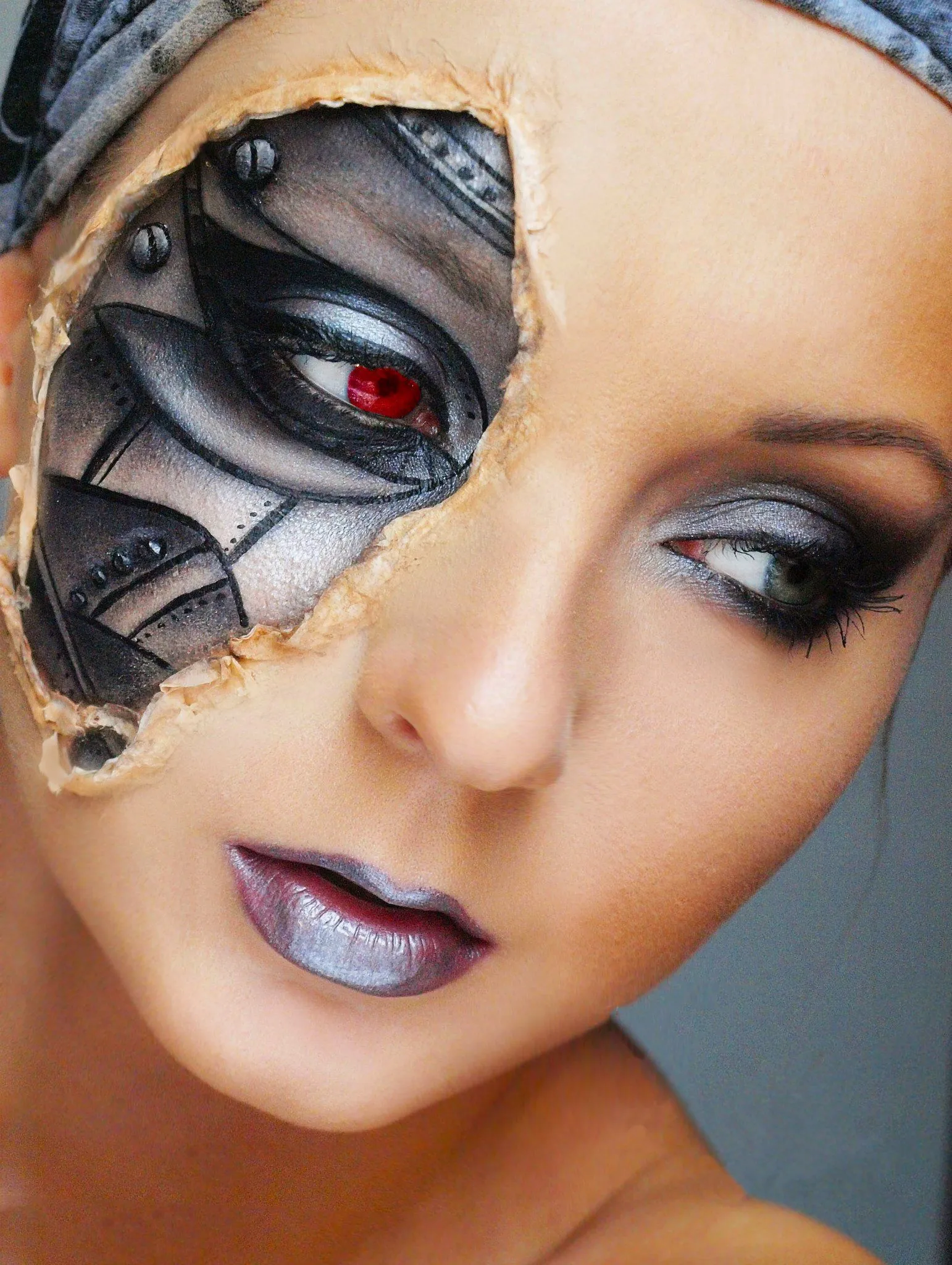 25 Ideas para tener un maquillaje aterrador en halloween