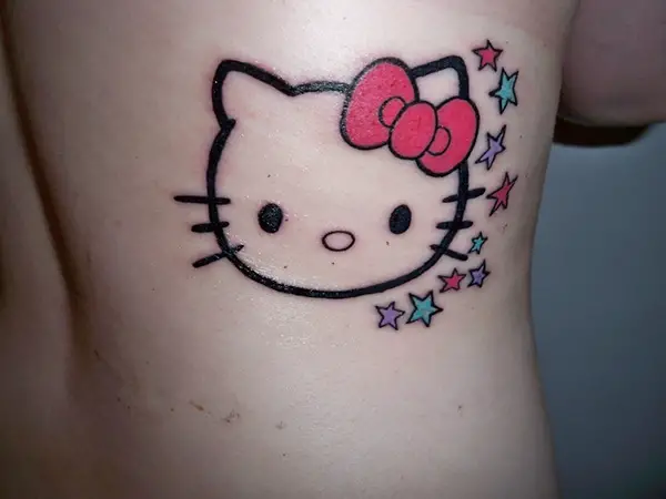 25 Pretty Hello Kitty Bow Tattoo Designs - SloDive
