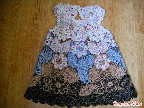 259 Instrucciones de Vestidos de Bebe a Crochet Ruso ~ Patrones de ...