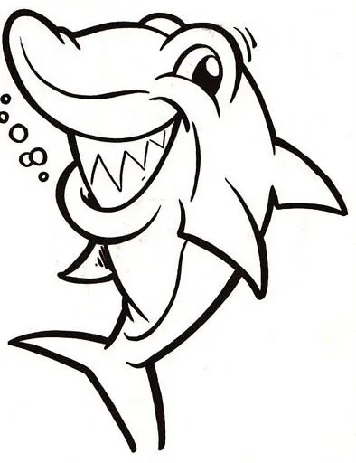 Dibujos para colorear: Dibujos para colorear - Tiburón