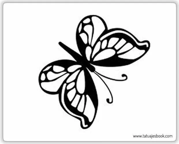 30 hermosos dibujos de mariposas para tatuajes | Tatuajes Book ...