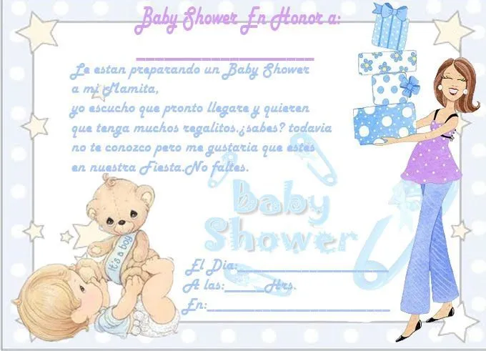 30 Invitaciones de baby shower para imprimir