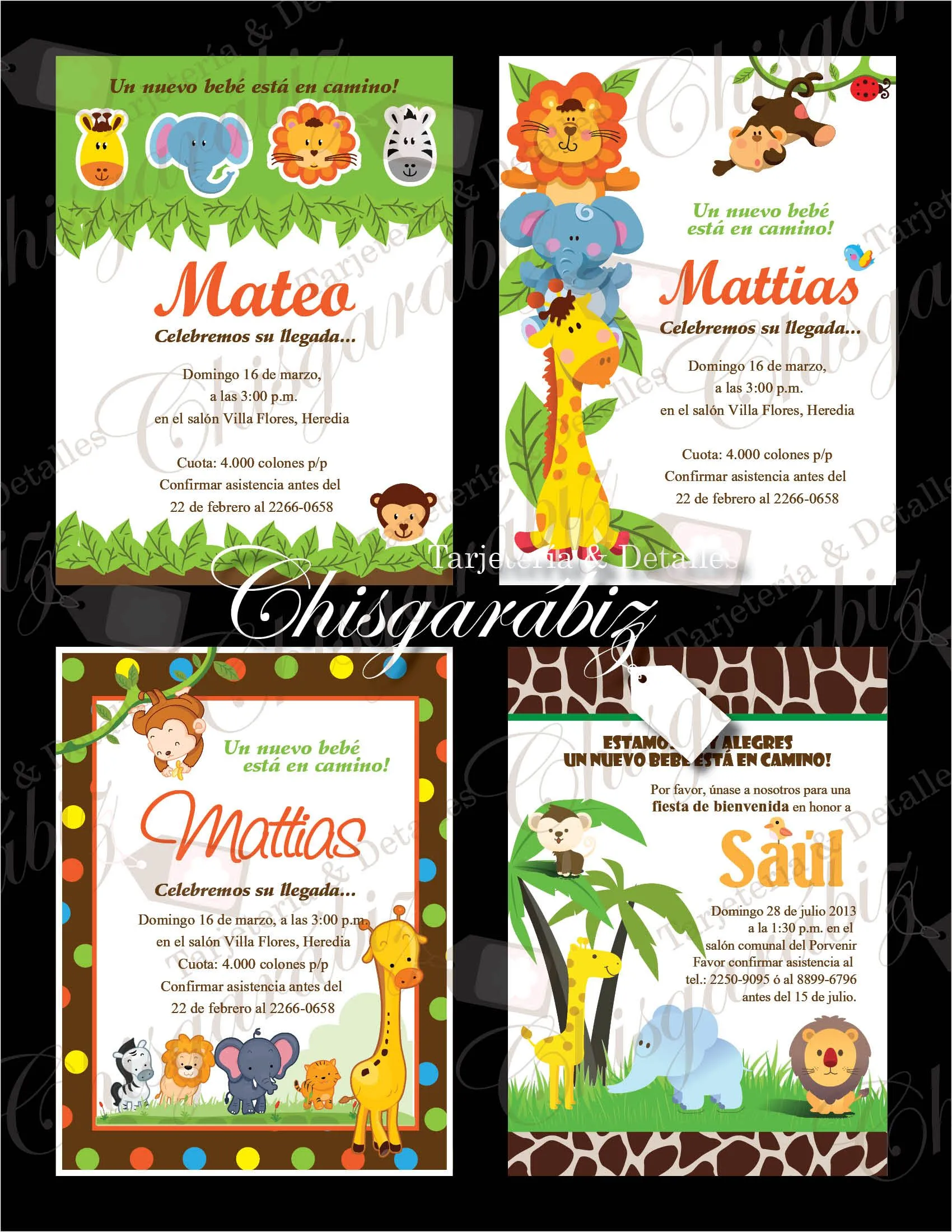 Invitación y todo lo que necesitas para el te de canastilla esta en Chisgarábiz, ubicado en san josé COSTA RICA, tel 2235-8132 / chisgarabiz@gmail.com. Invitación y todo lo que necesitas para el te de canastilla esta en Chisgarábiz, ubicado en san josé COSTA RICA, tel 2235-8132 / chisgarabiz@gmail.com.