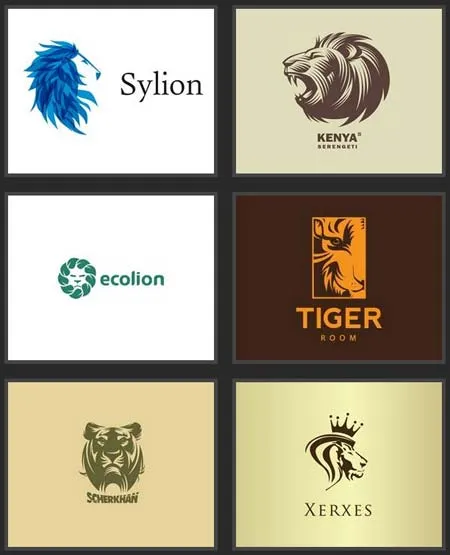 35 logos diseñados con leones y tigres | portafolio blog