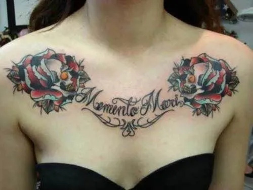 36 tatuajes en el pecho o pectoral para mujeres
