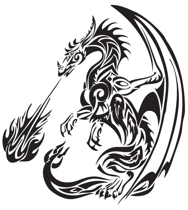 37 Tribal Dragons for Sticker Design Inspiration | UPrinting Blog 37 Tribal Dragons for Sticker Design Inspiration | UPrinting Blog
