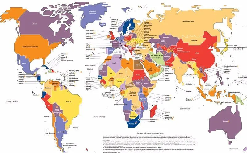 Mujeres en el poder: El mapa de los países con dirigentes mujeres ...