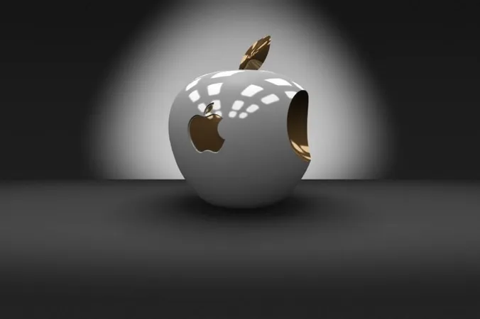 3D Apple Logo free 3D Model 3D printable .stl .dwg .sldprt .sldasm ...
