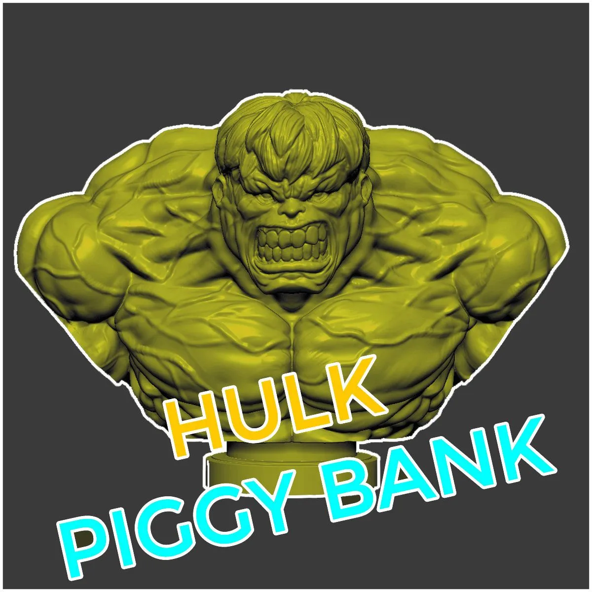 3d Imprimir archivo Hulk Marvel Piggy Bank STL Archivo - Etsy México