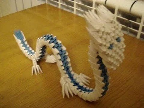 3D Origami Dragon Tutorial - YouTube