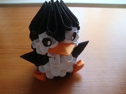 3D origami penguin tutorial - YouTube