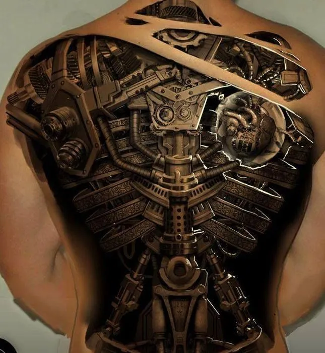 3d steampunk tattoo | Awesome tattoos | Pinterest