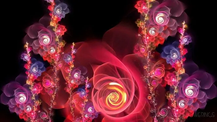 3D Sueño Resumen papel tapiz de flores #5 - Fondo de pantalla de ...