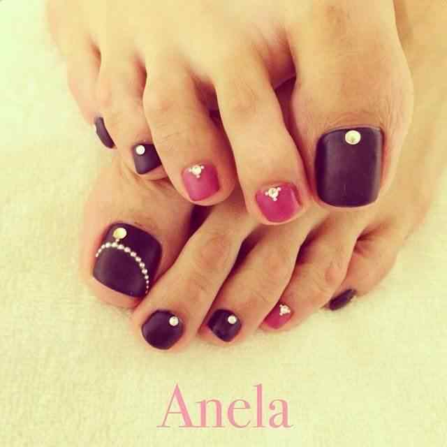 Más de 40 fotos de uñas decoradas para Pies – Foot nails ...