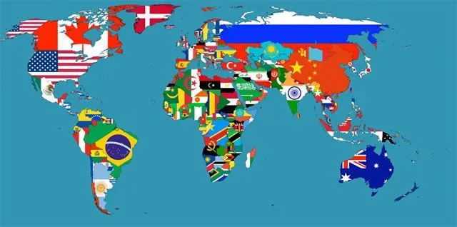 Mapa del mundo con nombres grande - Imagui