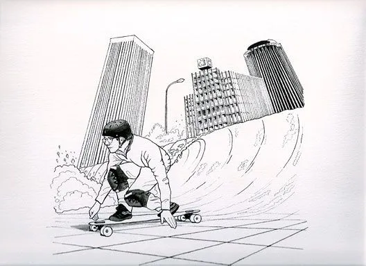 Dibujos a lapiz skate - Imagui