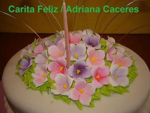 Tortas decoradas con flores - Imagui