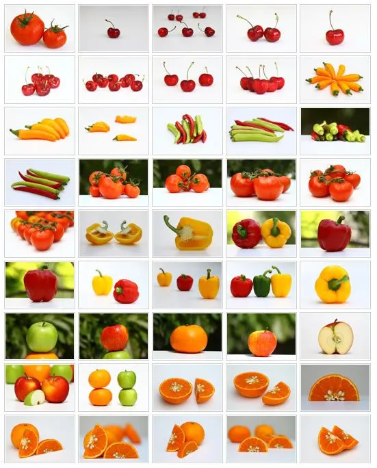 Imagenes de frutas y verduras para imprimir