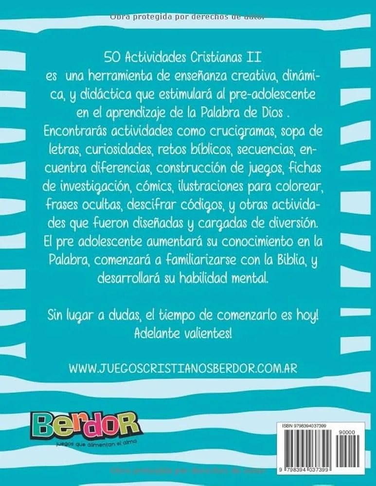 50 Actividades Cristianas para niños 7 a 11 años N2. Libro de actividades para niños cristianos ( Spanish edition): Juegos de códigos, laberintos, ... de juegos, sopas de letras y mucho mas! : 50 Actividades Cristianas para niños 7 a 11 años N2. Libro de actividades para niños cristianos ( Spanish edition): Juegos de códigos, laberintos, ... de juegos, sopas de letras y mucho mas! :