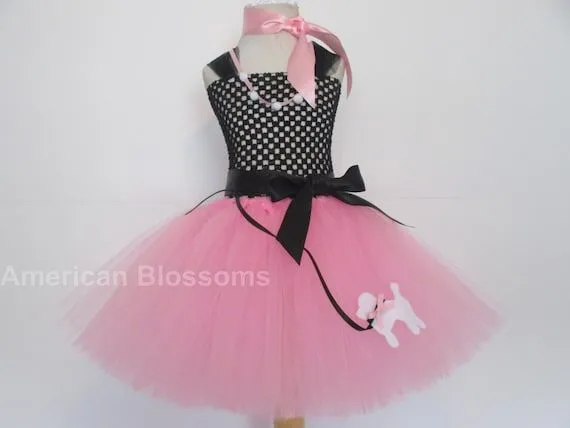 50 Poodle caniche rosa vestido tutú vestido por AmericanBlossoms