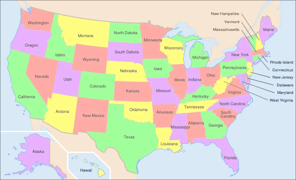 Los 50 Estados de Estados Unidos - Turismo EEUU