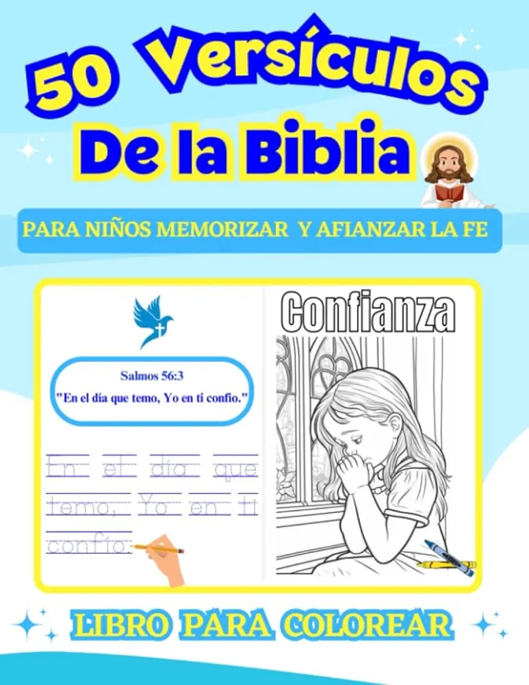 50 Versículos de la Biblia para Niños en Español: Forma Divertida de  Aprender Versos Bíblicos de