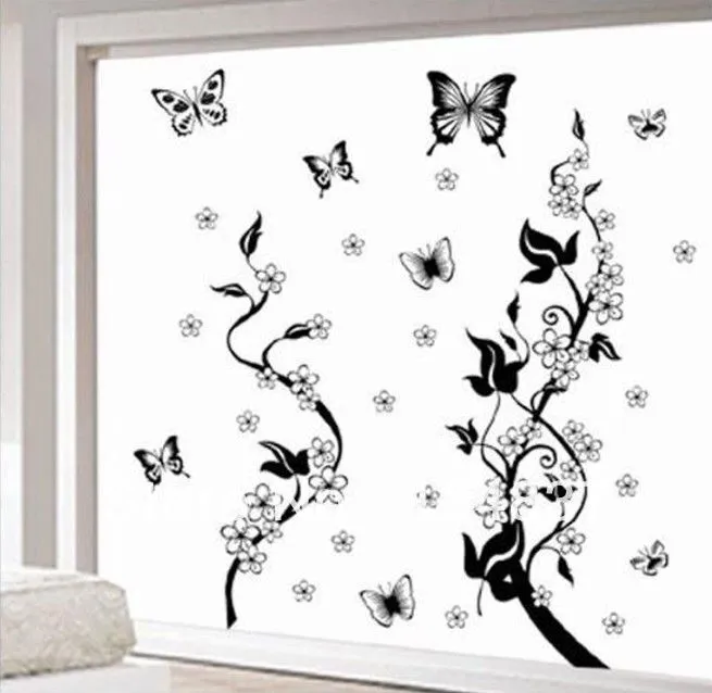 50cm * 70cm de la flor pegado pegatinas de pared para cuarto de ... 50cm * 70cm de la flor pegado pegatinas de pared para cuarto de ...