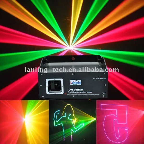 550mW-Full color RGB de dibujos animados DJ parte etapa de ...