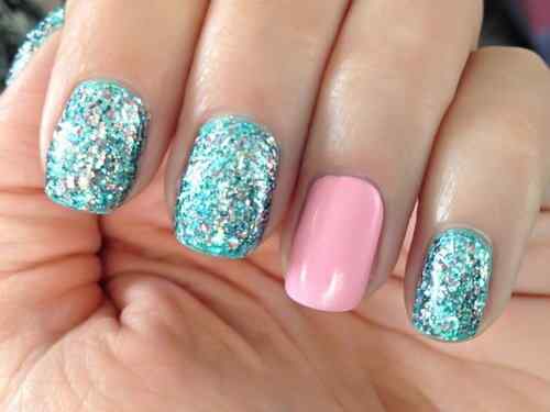56 Ideas para que pintes tus uñas color celeste - light blue nails ...