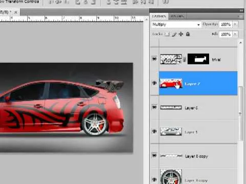 parte 6]- Modificando un carro en deportivo con Photoshop CS4 ...