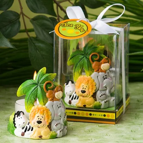 60 Jungle Critters Collection Candle Baby Shower Favors | eBay