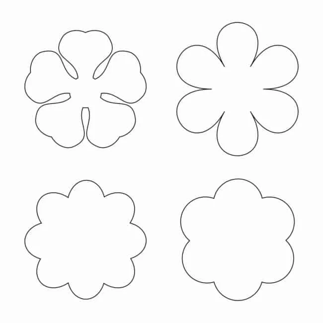 61【MOLDES DE FLORES】PARA IMPRIMIR ᐅ 100% Grátis! 61【MOLDES DE FLORES】PARA IMPRIMIR ᐅ 100% Grátis!