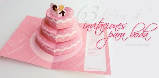 63 diseños de invitaciones para boda realmente creativas... - Frogx.